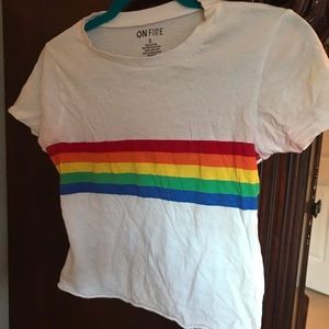 Cute Rainbow Crop Top